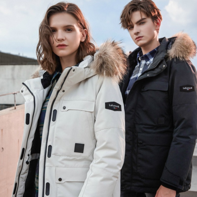 Lafuma 乐飞叶 户外鹅绒工装派克保暖男女情侣羽绒服防寒登山滑雪