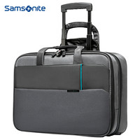 新秀丽（Samsonite）拉杆箱手提电脑包机长箱登机箱拉杆包旅行包16.4英寸 DA8*08004 灰色