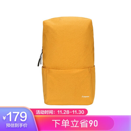 Diplomat 外交官 百搭潮款男女双肩包休闲运动包 时尚简约电脑包DB-2702L 黄色