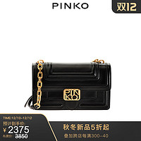 PINKO2020秋冬新品線縫裝飾金屬鏈條飛鳥包燕子包1P21S6Y6JL