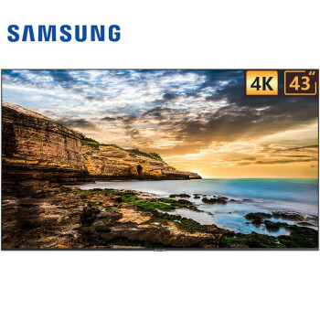 三星 SAMSUNG QE43T 43英寸壁挂广告机 4K超清智能网络商业显示屏 云数字标牌信息播放终端