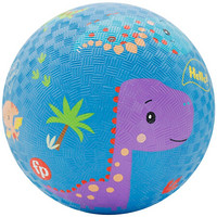 费雪(Fisher-Price)儿童玩具球15cm 卡通小皮球拍拍球幼儿园橡胶篮球礼物女男孩恐龙F6002-3