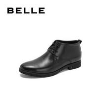 BELLE/百丽男靴皮鞋冬季专柜牛皮革商务正装5VV01DD8 黑色 41