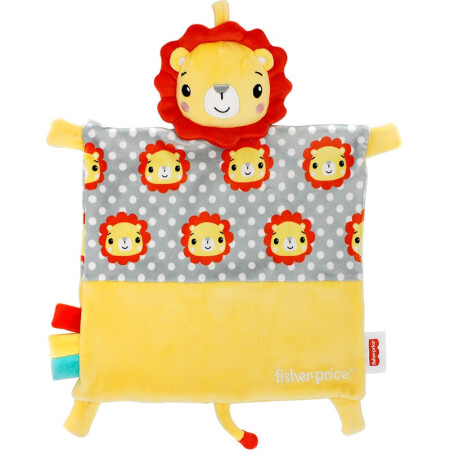 Fisher-Price 婴儿安抚巾 口水巾 黄色狮子