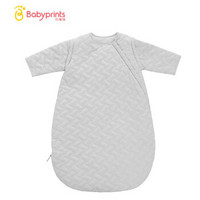 Babyprints 婴儿睡袋宝宝防惊跳防踢被抱被秋冬季加厚幼儿用品四季通用 灰色