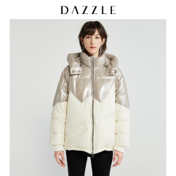 dazzle地素2g4k2011b摩登珠光亮面羽绒服