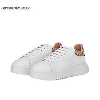 阿玛尼EMPORIO ARMANI奢侈品21春季EA女士休闲鞋 X3X024-XM702 WHITE-R922白色 36