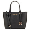 MICHAEL KORS 迈克·科尔斯 MK女包 JET SET TRAVEL系列牛皮革黑色单肩手提包 35T9GTVT0L BLACK