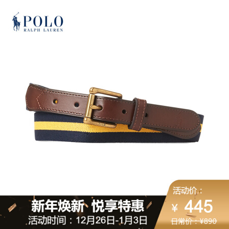 Ralph Lauren/拉夫劳伦男配 2020年秋冬弹力腰带50930 999-多色 42