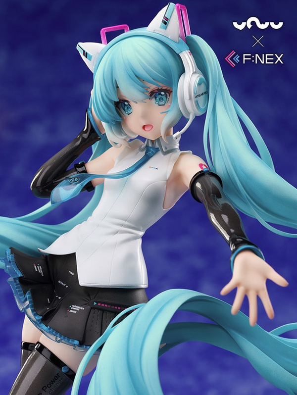 f:nex × yowu 初音未来 猫耳耳机ver. 1/7 完成品手办