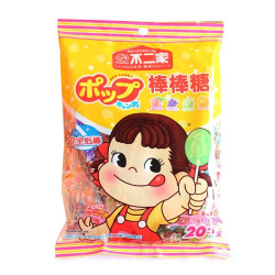 fujiya不二家棒棒糖组合装混合口味125g蜜桃味葡萄味哈密瓜味香橙味