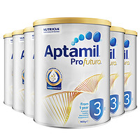 Aptamil 愛他美 澳洲白金版 DHA葉黃素嬰幼兒奶粉  3段6罐900g（含稅）