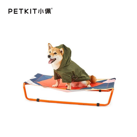 PETKIT 小佩 狗狗行军床宠物窝猫咪狗狗离地狗窝中小型犬四季春夏秋冬宠物床可拆洗方便清理 缤纷红 M-中型