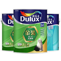 多乐士（Dulux）金装第二代五合一无添加内墙乳胶漆油漆涂料墙面漆A8154+A749套装15L定制品