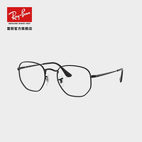 Ray-Ban 雷朋 RayBan雷朋光学镜架秋季新品男女款复古文艺金属近视镜框0RX6448F 2509 黑色镜框 尺寸56