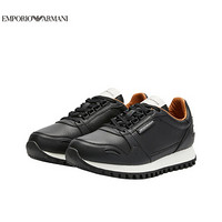 阿玛尼EMPORIO ARMANI奢侈品21春夏EA男士休闲鞋 X4X536-XM677 BLACK-K001黑色 6M