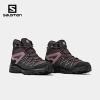 萨洛蒙（Salomon）女款 户外运动防水透气中帮登山徒步鞋 DAINTREE MID GTX 页岩色412313 UK4(36 2/3)