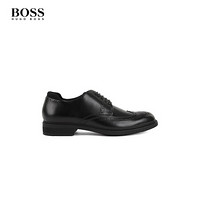 HUGO BOSS 德国国家足球队款男士商务休闲皮鞋50390606 001-黑色 40
