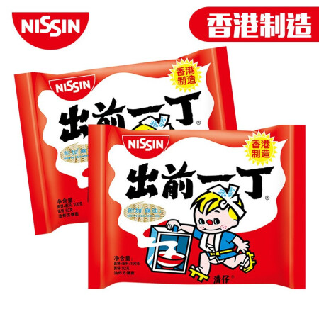 出前一丁（NISSIN）中国香港方便面泡面零食方便食品 麻油味100g