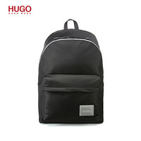 HUGO BOSS雨果博斯男士2021早春新款反光细节尼龙斜纹布背包 001-黑色 ONESI
