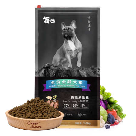 每日低脂易消化胰腺炎狗粮1.5kg3斤 小颗粒易进食天然犬粮预防康复胰腺炎