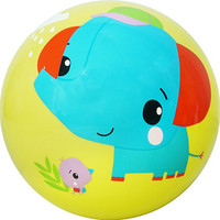 费雪(Fisher-Price)儿童玩具球22cm 宝宝拍拍球幼儿园卡通小皮球1-3岁男女孩礼物大象F0516-7
