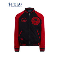 Ralph Lauren/拉夫劳伦男装 2020年冬季Polo老虎图案棒球夹克13077 001-黑红色 XXL