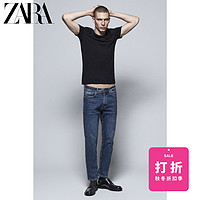 ZARA男装修身小脚标准牛仔裤05575451407