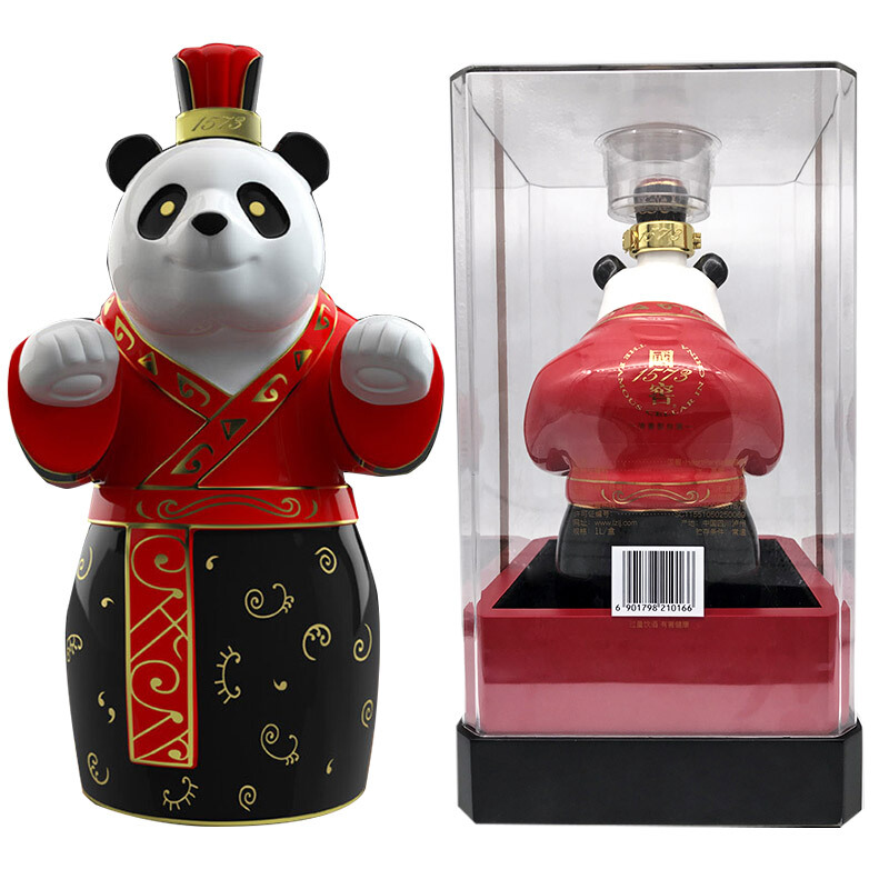 泸州老窖 国窖1573系列 heartpanda熊猫酒 52%vol 浓香型白酒 1000ml