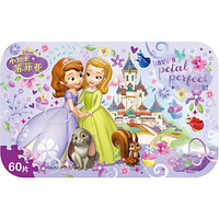 迪士尼(Disney)苏菲亚小公主60片铁盒木质拼图玩具 儿童拼图女孩礼物(古部拼图)11DF2525
