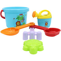 Fisher-Price 沙滩套装 户外海边戏水玩沙玩具夏天工具幼儿童洗澡挖沙铲子水壶桶F0118生日礼物礼品