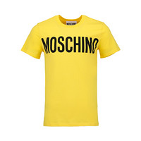 MOSCHINO 莫斯奇诺 黄色moschino 字母 logo 短袖T恤Z A0705 0240 1027 48男款