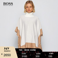 HUGO BOSS雨果博斯女士2020款秋季高领保暖毛衣式披肩围巾 965-多色 ONESI