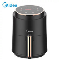 美的（Midea）MF-WZN1501空氣炸鍋 家用無油智能多功能全息觸屏 電炸鍋  黑色Midea