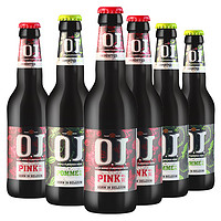 比利时进口OJ精酿果味啤酒浆果苹果柑橘白啤女士低度啤酒6瓶组合