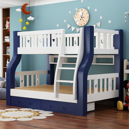 佳佰 儿童床上下床高低床家用省空间小户型子母床功能床双层床上下铺 扶梯款 RTC1010