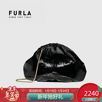 芙拉 FURLA 2021春夏款 奢侈品 EVENING系列小号女士黑色斜挎包