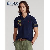 Ralph Lauren/拉夫劳伦男装 2020年秋季定制修身迷彩网眼布网球衫12931 410-海军蓝 XS