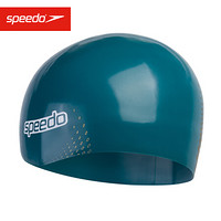 Speedo/速比涛 3D智感贴合 专业 鲨鱼皮泳帽 男女通用 蓝金色 L码 808216D697