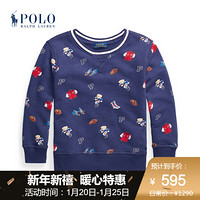 Ralph Lauren/拉夫劳伦男童 2020年秋季足球小熊毛圈布运动衫34303 410-海军蓝 7