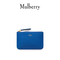 Mulberry/玛珀利秋冬新款 女士瓷蓝色牛皮革拉链零钱包 RL4898 瓷蓝色U693