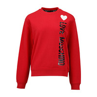 Love moschino 莫斯奇诺 红色圆领套头长袖卫衣运动衫 W 6 306 32 M 4165 O88 40 女款