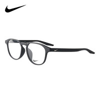 NIKE 耐克 中性款黑色镜框白色标志椭圆形形框全框光学眼镜架眼镜框 NIKE 7266AF-001