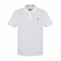 薇薇安·威斯特伍德 Vivienne Westwood 男士白色棉质polo衫T恤  26010025-21681-POA401-L