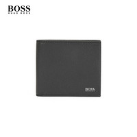 HUGO BOSS雨果博斯男士2021春夏新款粒面皮革钱包卡包礼物套装 001-黑色 ONESI