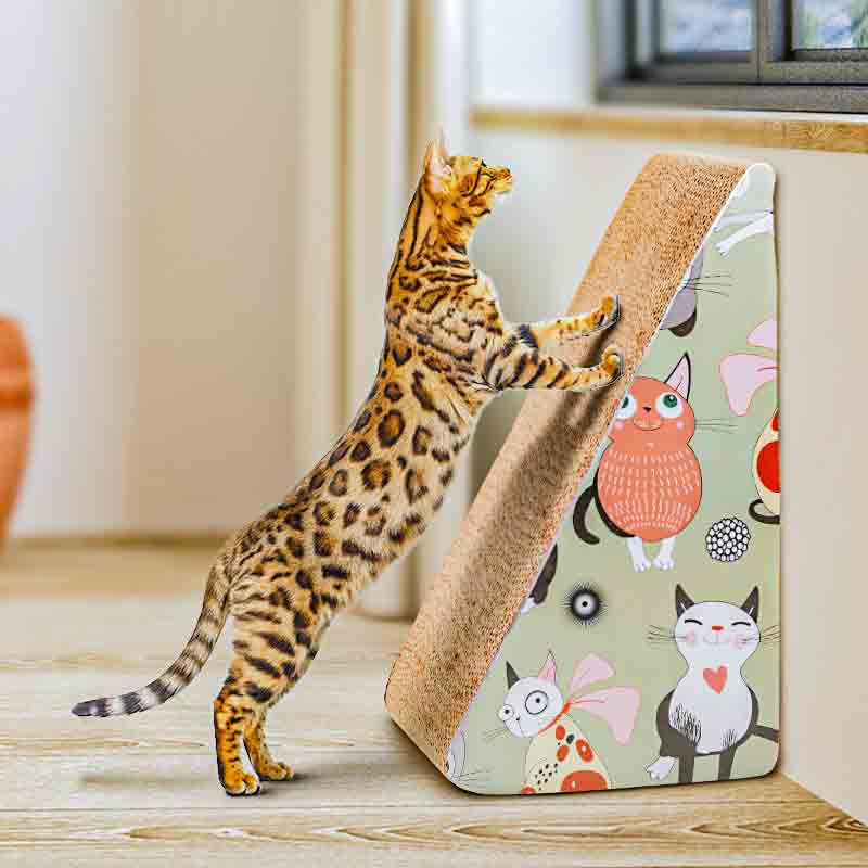 猫抓板磨爪器立式抓柱瓦楞纸窝耐磨防抓沙发猫爪板猫玩具猫咪用品