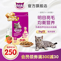 伟嘉金装营养加油站成猫主粮明目增肥发腮海洋鱼2kg*3英短猫食