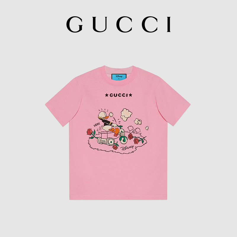 GUCCI古驰Disney x Gucci唐老鸭印花T恤