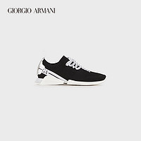 GIORGIO ARMANI/阿玛尼女士经典复刻系列时尚织物系带休闲运动鞋