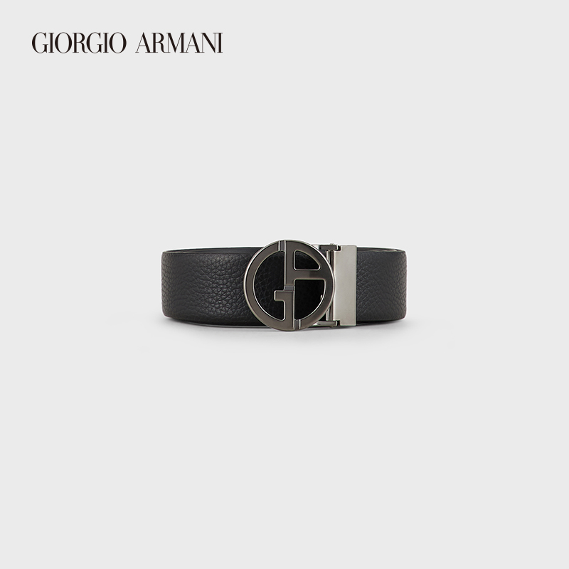 乔治·阿玛尼 GIORGIO ARMANI/阿玛尼秋冬男士新商务系列正反两用皮革腰带